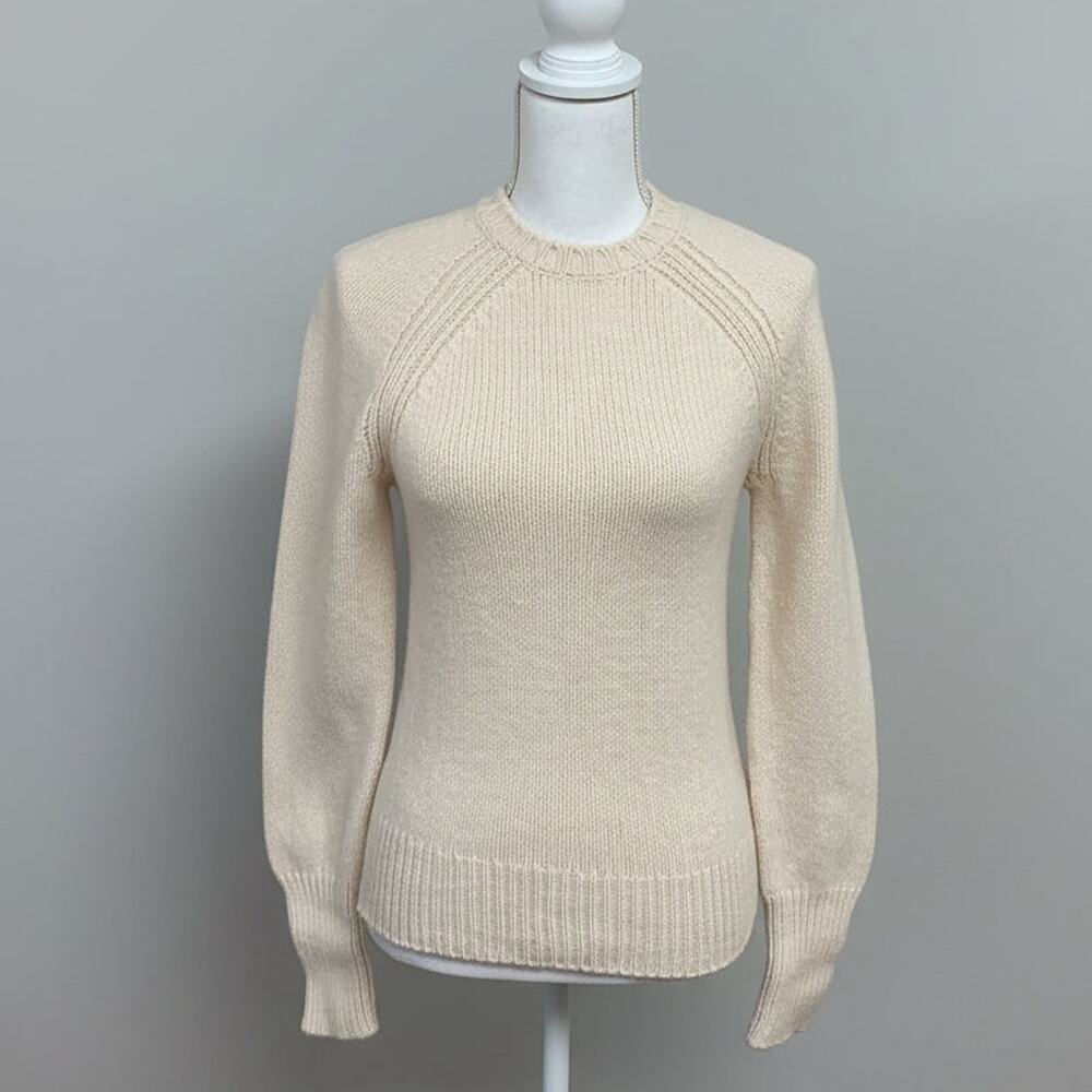 Alex Mill cream crewneck sweater, size XS
